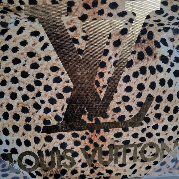 LOUIS VUITTON canvas print wall Art 12 x 12 fashion paint - Picture 2 of 3
